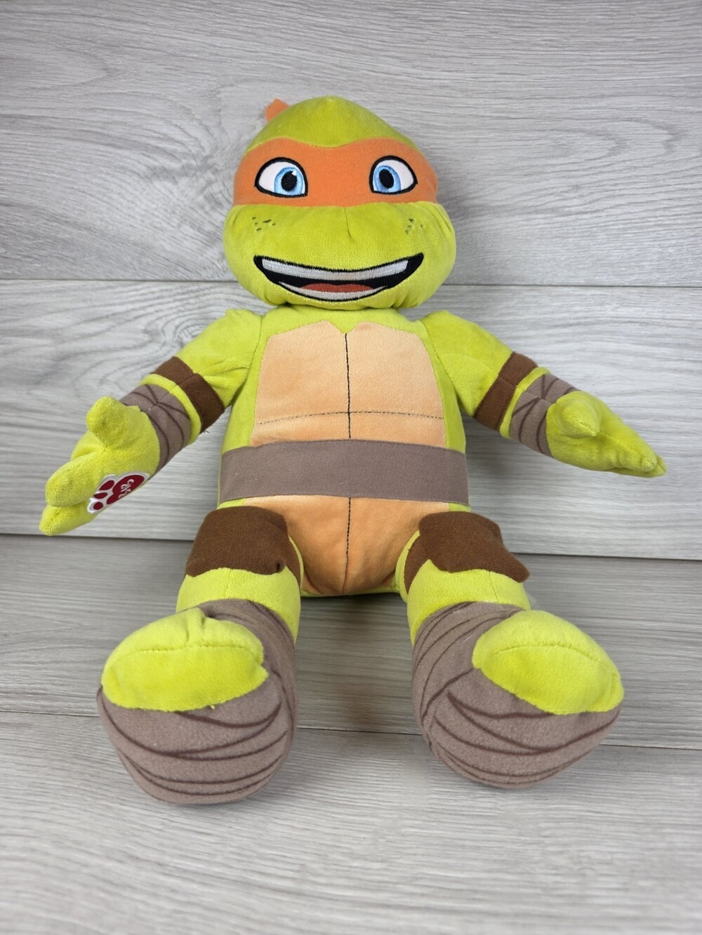 Build A Bear Teenage Mutant Ninja Turtle Michelangelo Stuffed Plush 18” SU6